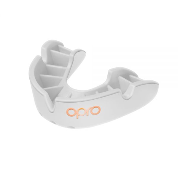 Mouth Guard OPRO Bronze - White