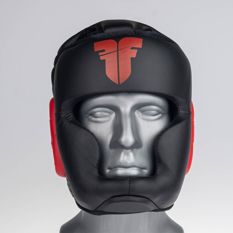 Headguard Fighter Sparring - black/red