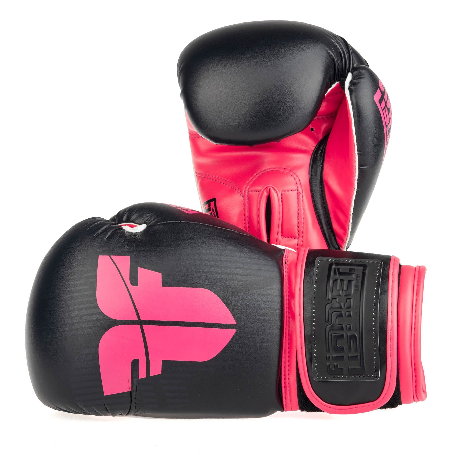 Fighter Boxing Gloves Speed Black Pink 8 oz