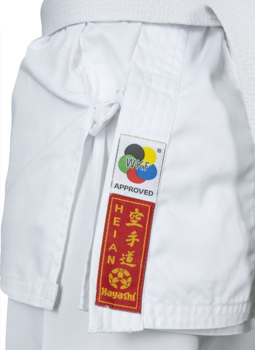 Hayashi HEIAN Lightweight White student uniform - 7oz WKF approved SPE, 020-1WKF