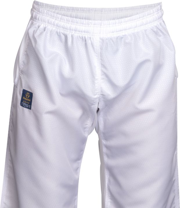 Hayashi Karate-gi blanco PREMIUM KUMITE 100 % poliéster ultraligero, 0473-1