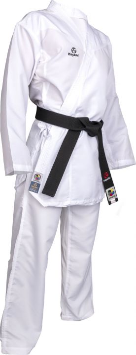 Hayashi Karate-gi blanco PREMIUM KUMITE 100 % poliéster ultraligero, 0473-1