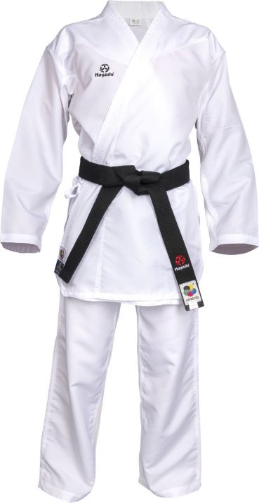 Hayashi White Karate-gi PREMIUM KUMITE 100% Polyester Ultra-Light, 0473-1