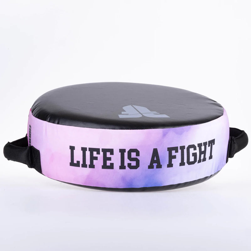 Fighter Round Shield - Life Is A Fight - Pink, FKSH-36
