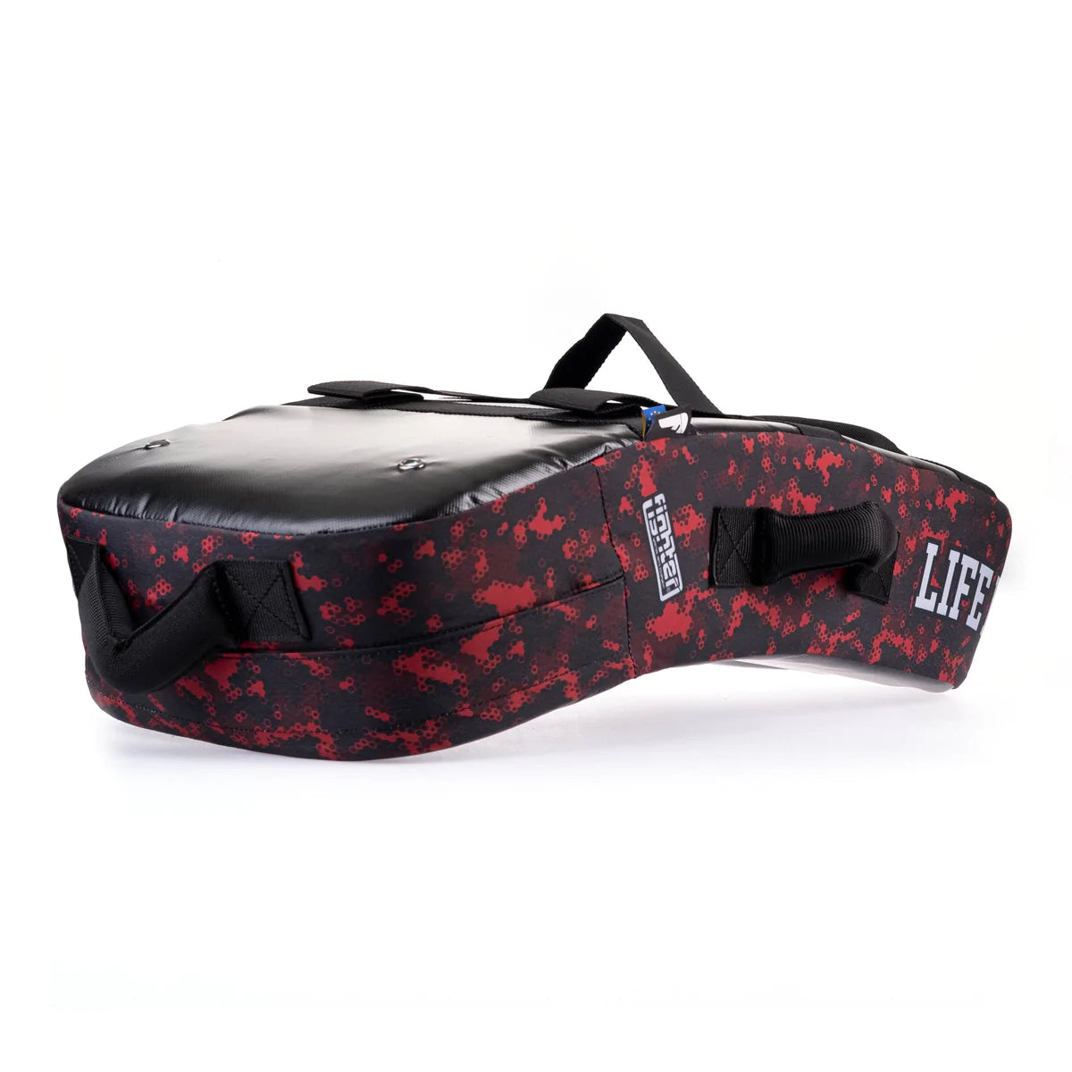 Escudo de patadas de combate - MULTI GRIP - La vida es una pelea - Camuflaje rojo, FKSH-26