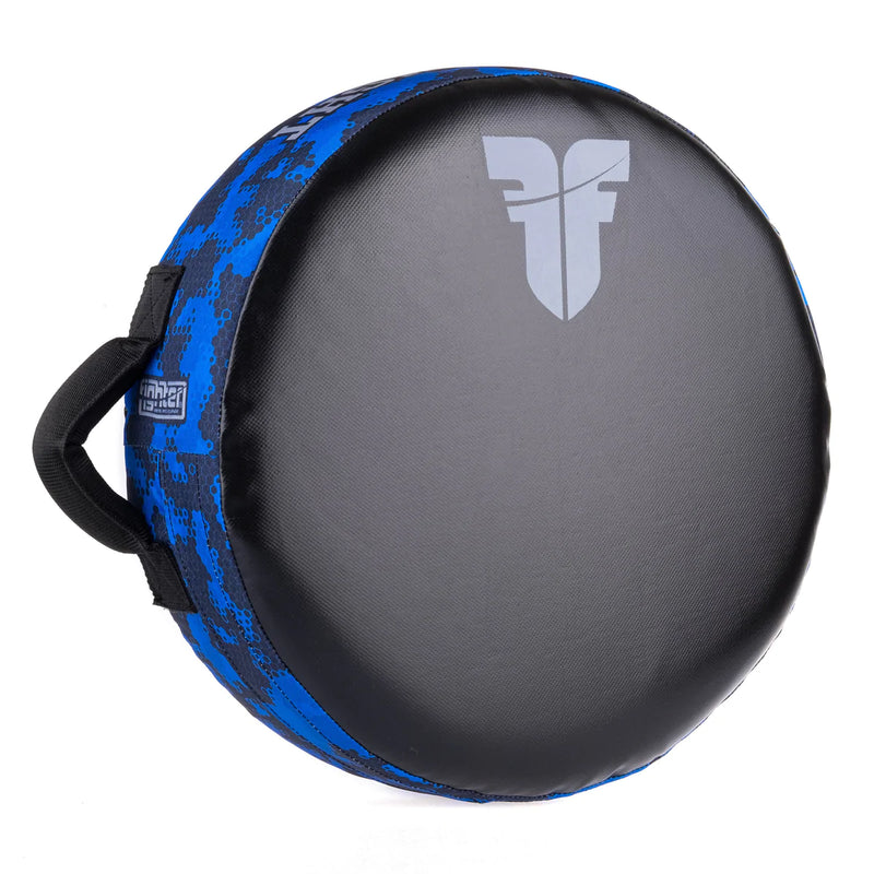 Fighter Round Shield - Life Is A Fight - Blue Camo, FKSH-35