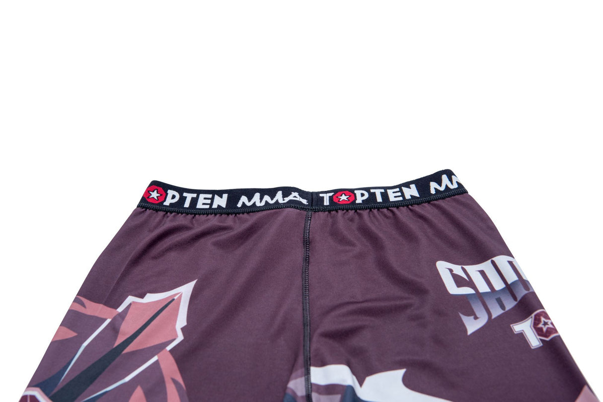 Top Ten workout leggings Samurai - dark red