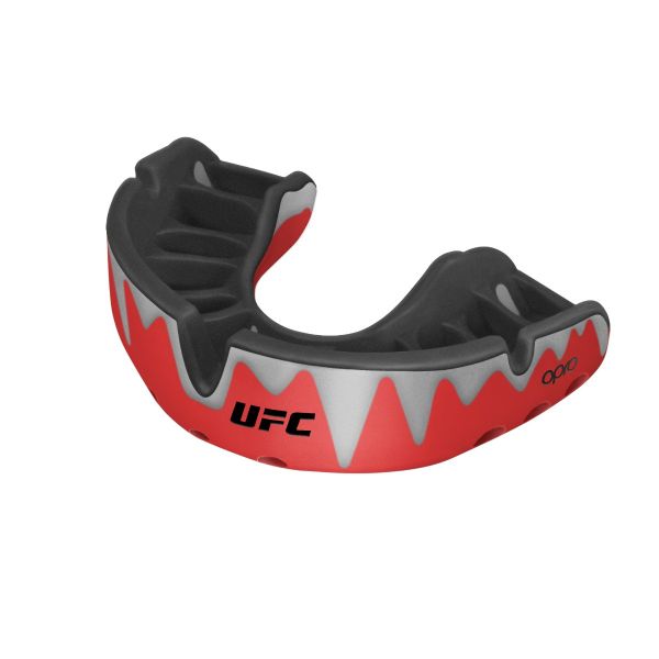 OPRO UFC Platinum Fangz - Black Metal/Red