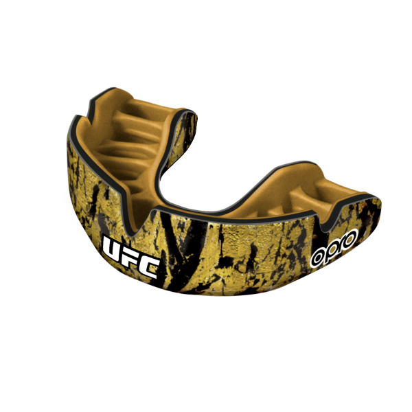 Mouth Guard UFC POWER-FIT - GOLD/BLACK/GOLD 002288016
