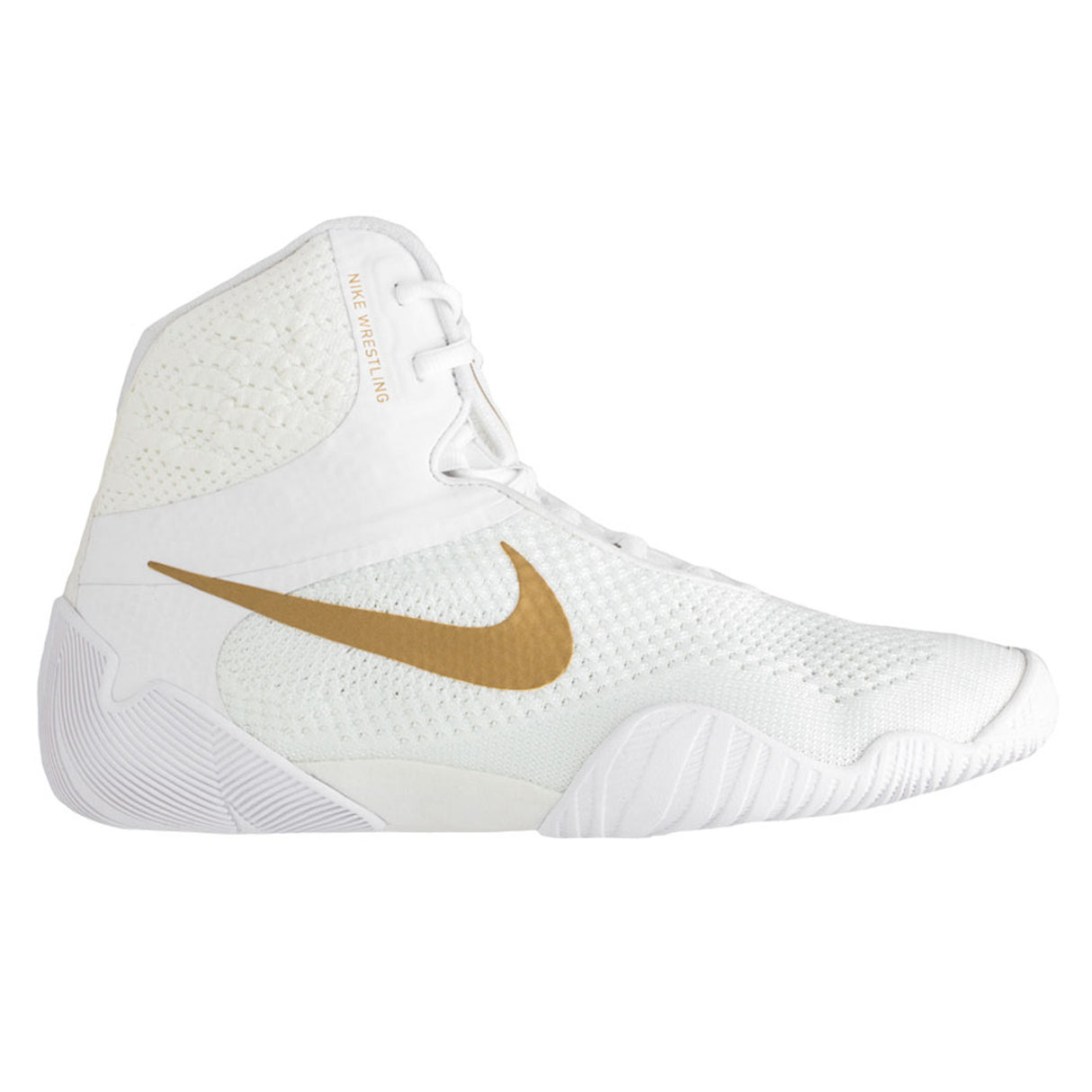 Nike Tawa - Zapatillas de lucha blancas y doradas metalizadas, CI2952-171
