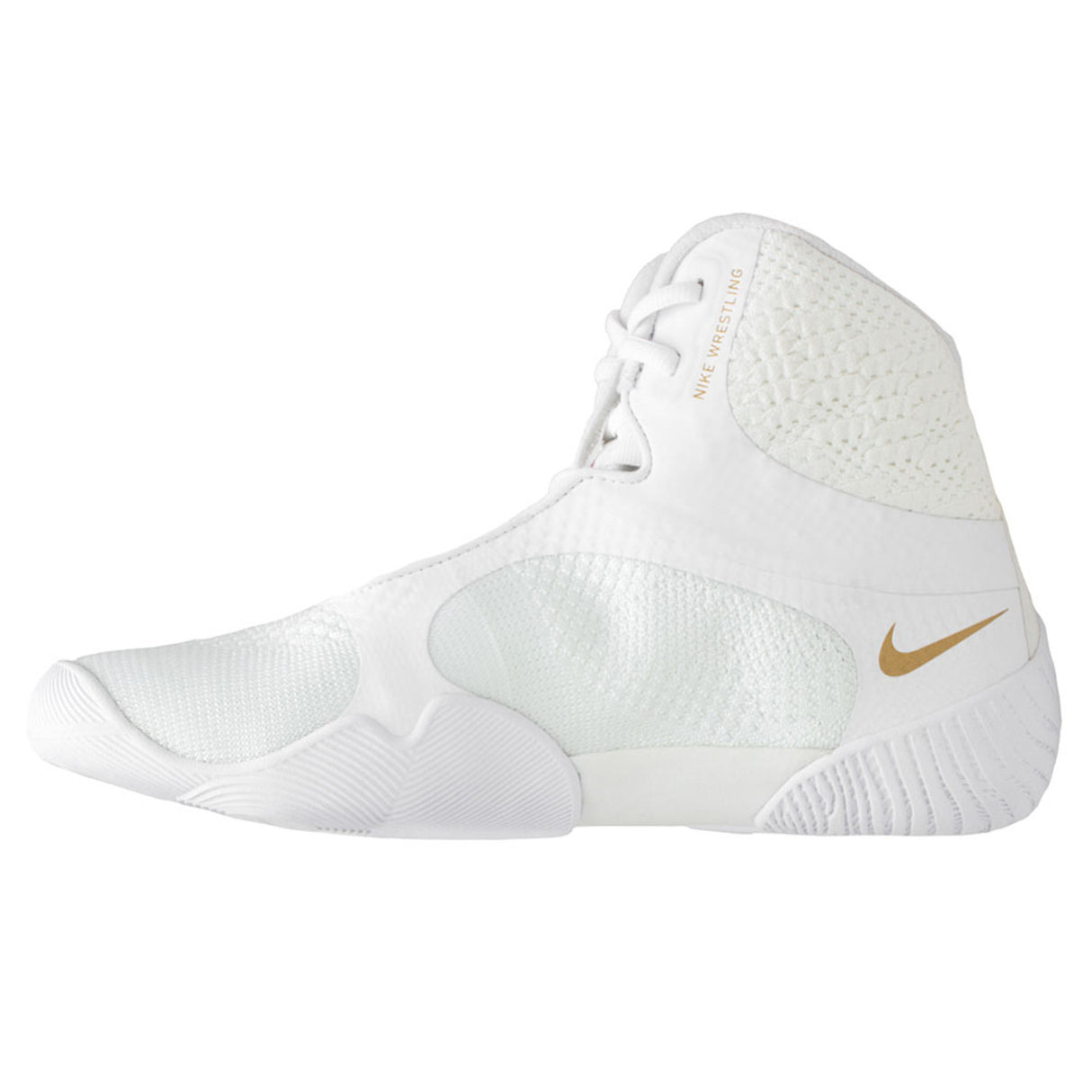 Nike Tawa - Zapatillas de lucha blancas y doradas metalizadas, CI2952-171